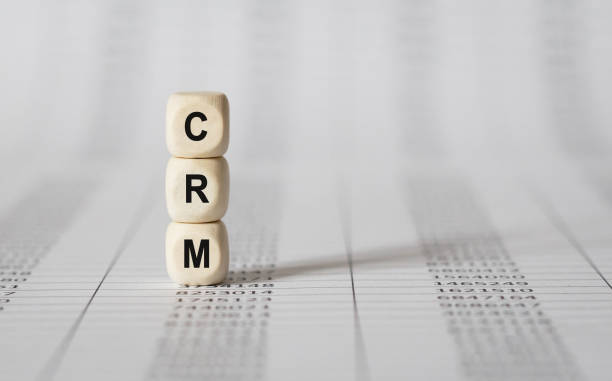 istock Word CRM made with wood building blocks 1180980954