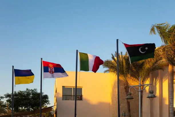 Photo of different national flags