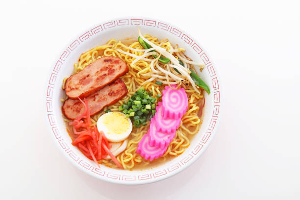 Delicious ramen noodles in a bowl
