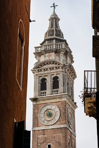 Venice, bell tower of the Church of Santa Maria Formosa, 1492, UNESCO world heritage site, Veneto, italy, Europe