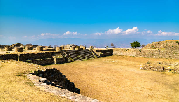 istock Monte Alban archaeological site in Oaxaca, Mexico 1180994996