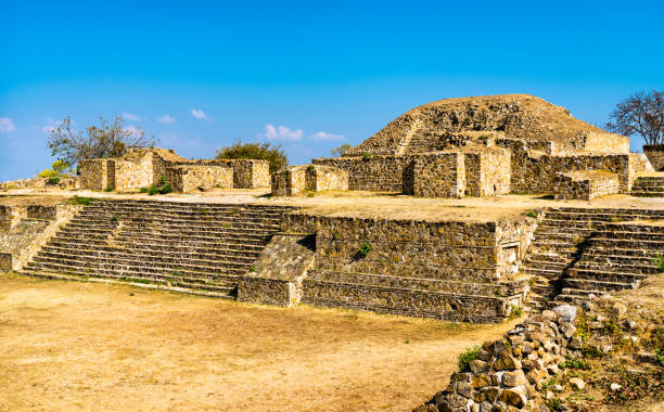 istock Monte Alban archaeological site in Oaxaca, Mexico 1180995019