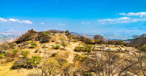 istock Monte Alban archaeological site in Oaxaca, Mexico 1180995156