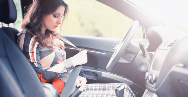 istock Girl driving a car bad emotions 1180995310