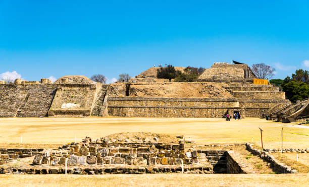 istock Monte Alban archaeological site in Oaxaca, Mexico 1180995498