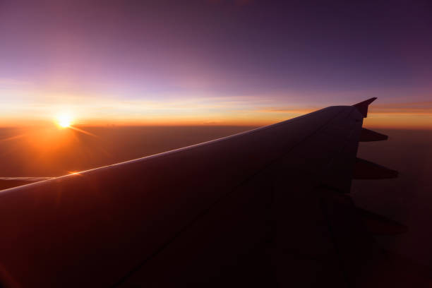 istock beautiful sunset on the plane , warm tone sunset 1180998632