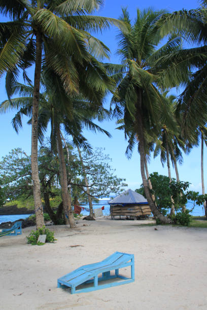 istock A blue beach bench at matareva beach. 1181001106