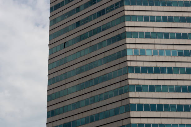 Genova city buildin facade