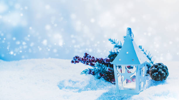 istock Lantern and christmas decoration 1181001699