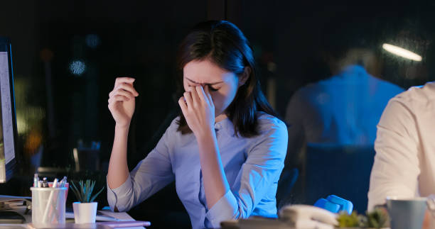 istock businesswoman overtime work 1181001984