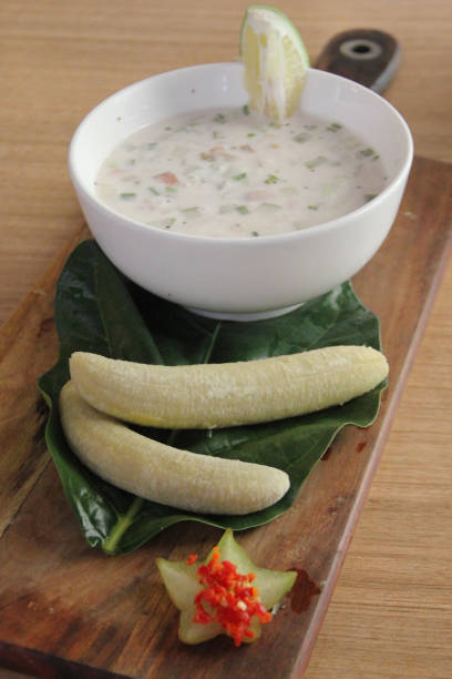 The local staple of oka (raw fish marinated in coconut cream, lemon juice, chilli and onions) from a Samoa Cafe.