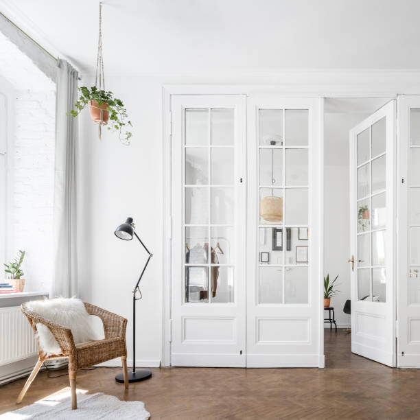 istock Townhouse interior with open doors 1181004208