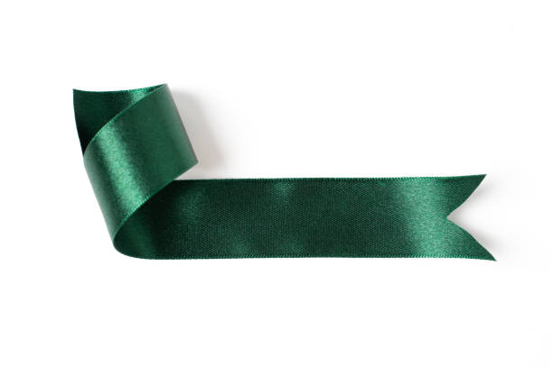 istock green banners ribbons label on white background 1181006021
