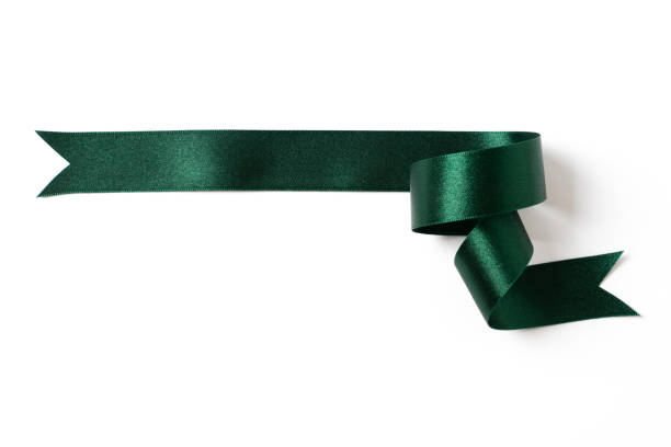istock green banners ribbons label on white background 1181006022