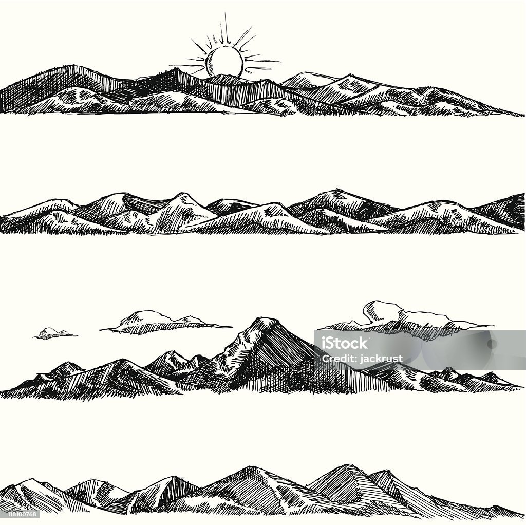 山（EPS ） - イラストレーションのロイヤリティフリーベクトルアート