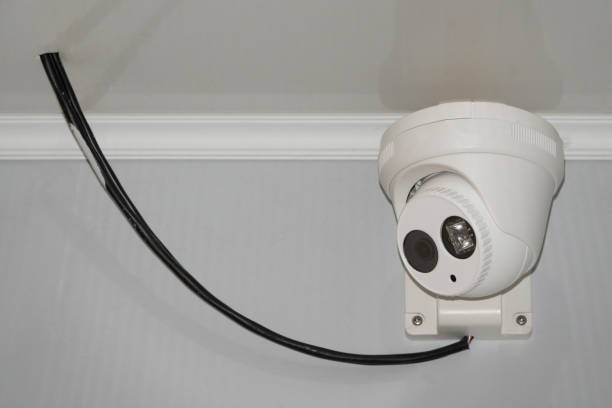 istock Security CCTV camera on the ceiling. Record video both day and night. 1181007866