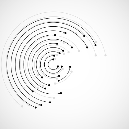 Logo, Technology, Connection, Circle, Dot, Line