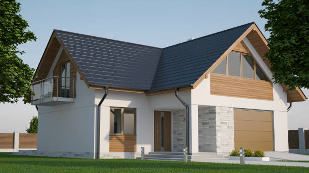 istock Modern single family house 1181009656