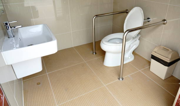 istock Disabled or elderly people at the toilet 1181010508