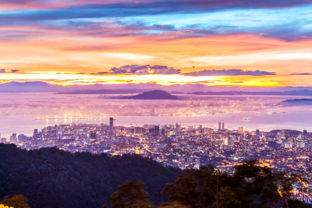 istock George Town City view from Penang Hill during dawn 1181012345