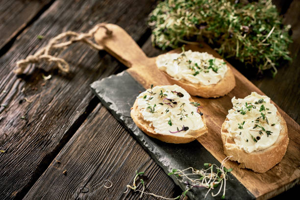 istock Homemade cream cheese with crunchy baguette 1181014961