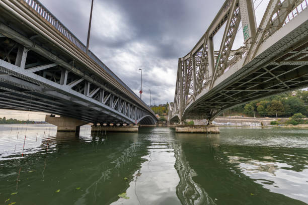 istock Lyon, France - Bridges over Saone river (Mulatiere bridges) 1181016215