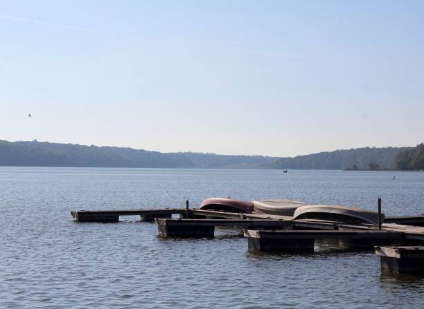 istock Canoes at Lake 1181017047