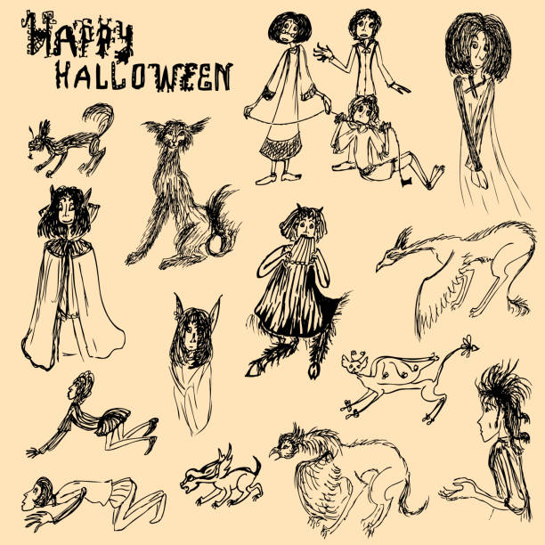 Ugly Witch Drawings Stock Photos, Pictures & Royalty-Free Images - iStock