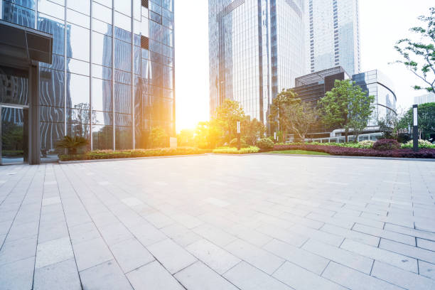 istock Roads and skyscrapers in urban high-tech development park. 1181023401