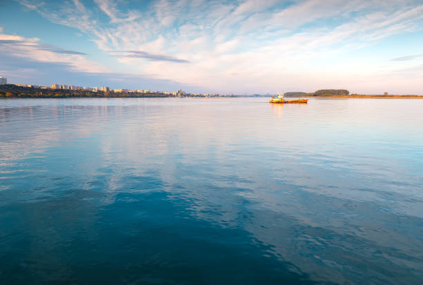 istock Danube river to Galati city, Romania 1181023524