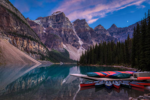 istock Moraine Lake after Sunset 1181027152