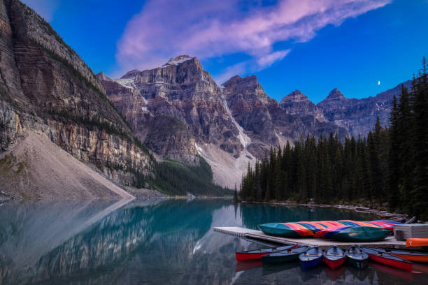 istock Moraine Lake after Sunset 1181027153
