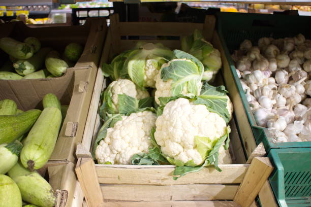 istock harvest of autumn cabbage in a box 1181029109