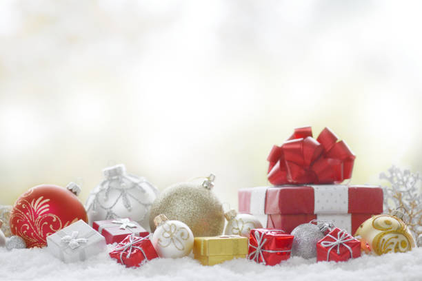 istock Christmas decoration and christmas present 1181029307