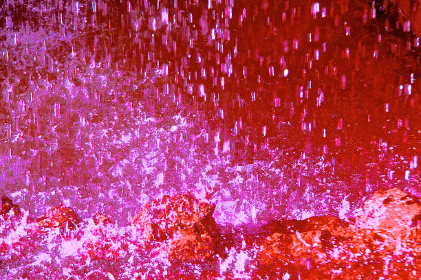 Vibrant Abstract Pink and Red backgrounds, nature,rain,splashing
