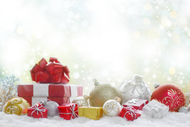 istock Christmas decoration and christmas present 1181032235