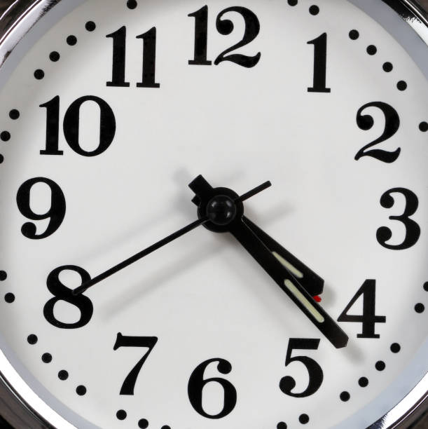 istock Background of analog clock in close up view 1181032302