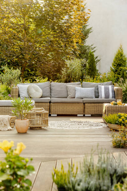 istock Wicker decor of terrace 1181032881