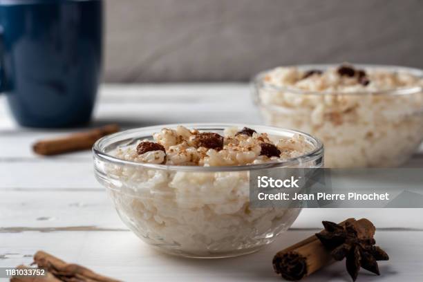 Peruvian Rice With Milk Dessert With Cinnamon Traditional Sweet Food Arroz Con Leche Stock Photo - Download Image Now