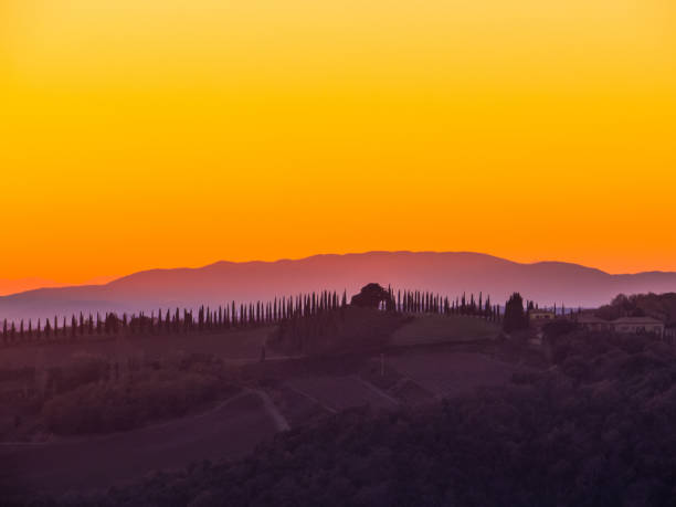 istock Amazing Sunset in Val d'Orcia 1181035627