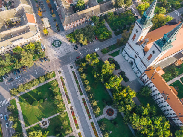 istock Drone View of Serbian Town 1181037818