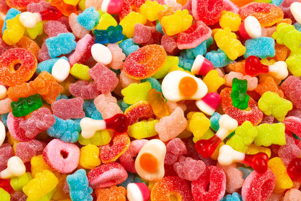 istock Assorted gummy candies. Top view. Jelly  sweets. 1181045094