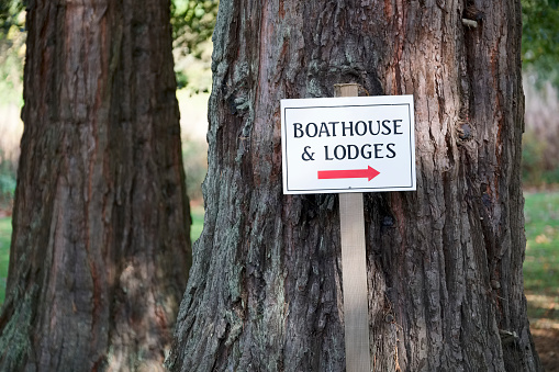 Boathouse and lodges holiday home sign uk