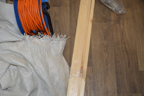 istock Insulation of the frame house with drywall in interior 1181047721