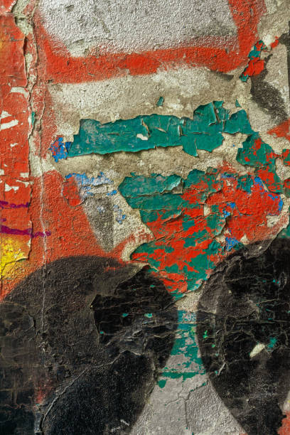 istock Texture of a concrete wall with cracks and scratches which can be used as a background 1181049729