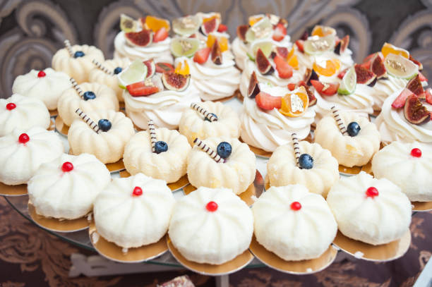 istock Sweet table at the wedding. Decoration trends. 1181051048