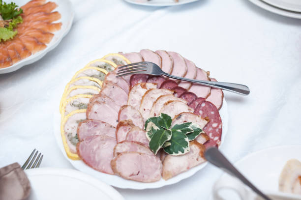 istock Festive table for celebration. European cuisine 1181051083