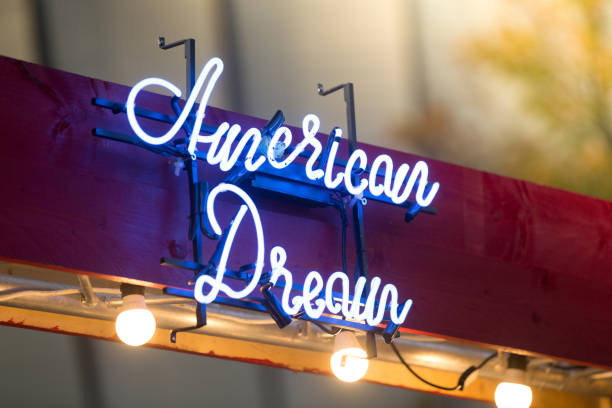 istock American Dream neon lights letters 1181054987