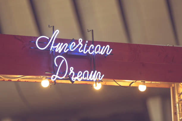 istock American Dream neon lights letters 1181054988