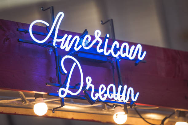 istock American Dream neon lights letters 1181056705